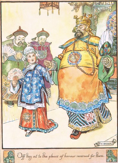 彼らは彼らのために予約された名誉の場所に向かいました。 作： Charles Edmund Brock